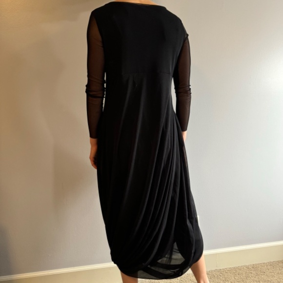 IGOR Mikaela Black Draping Dress - Picture 3 of 8